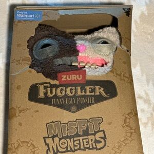 ZURU Fuggler Misfit Monsters Plush Toy - Brown, Pink, Gray
